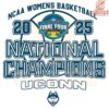 UConn Huskies 2025 Champs NCAA Womens Basketball SVG