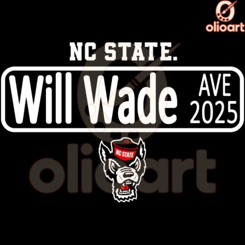 Will Wade Ave NC State Wolfpack Basketball Sign SVG